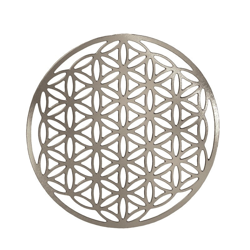 Fensterbild Blume des Lebens 10 cm | Edelstahl