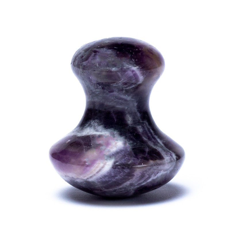 Massagestein Pilzform Amethyst-Quarz