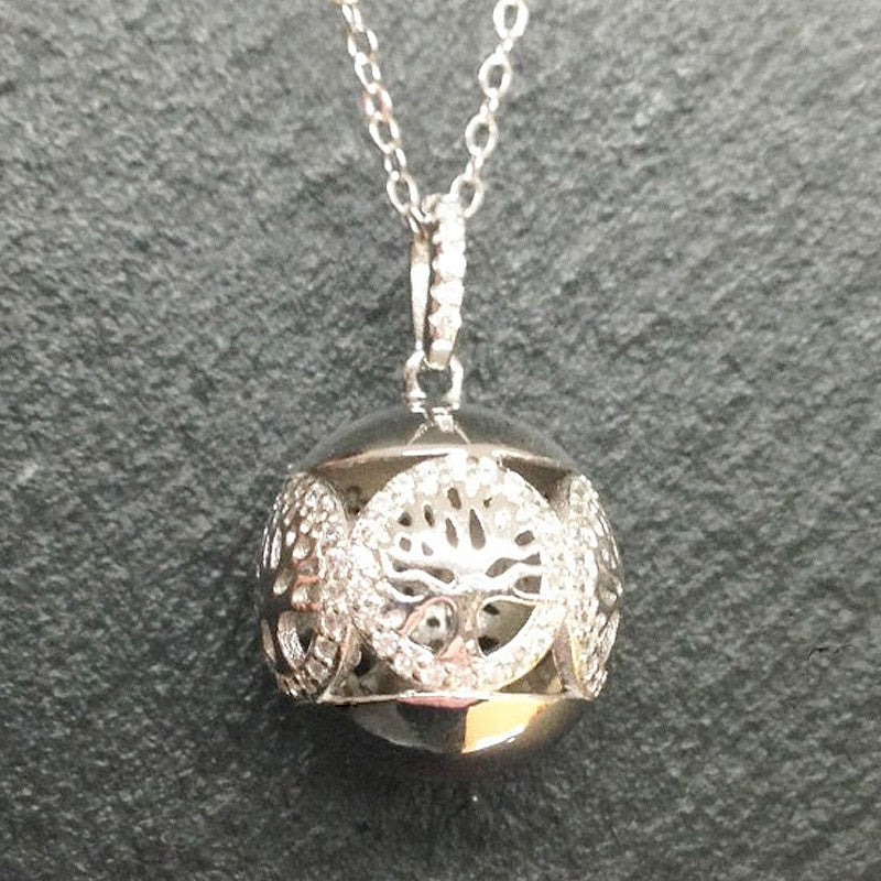 Halskette Lebensbaum - Kugel | 925 Silber