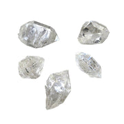 Diamantenquarz Doppelender Bergkristall 8-10mm