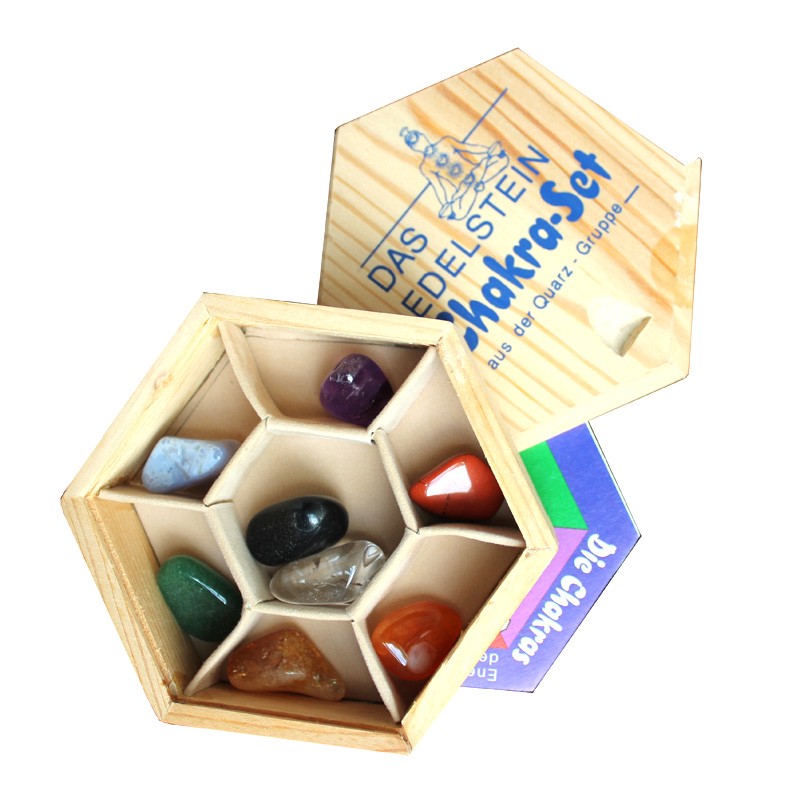Edelstein Chakra Set Trommelsteine
