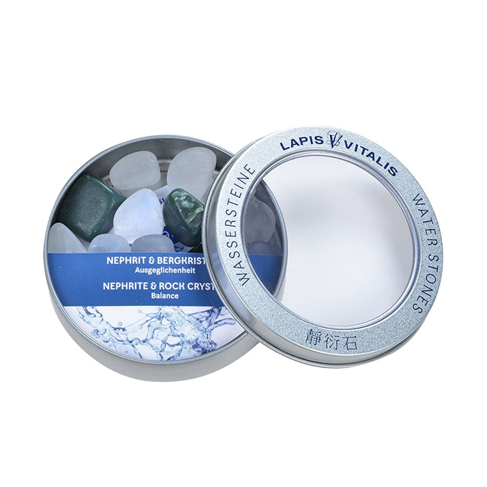 Edelsteinwasser-Set Nephrit & Bergkristall