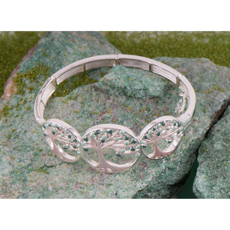 Yggdrasil Lebensbaum Armreif | Zinklegierung