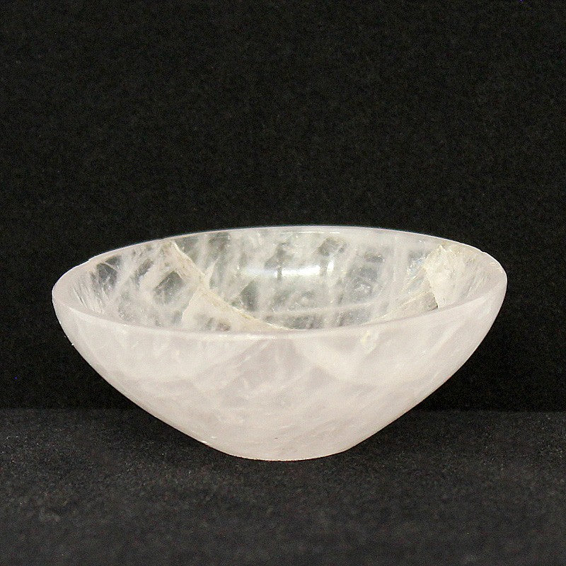 Schälchen handgeschliffen - Rosenquarz hell | Unikat