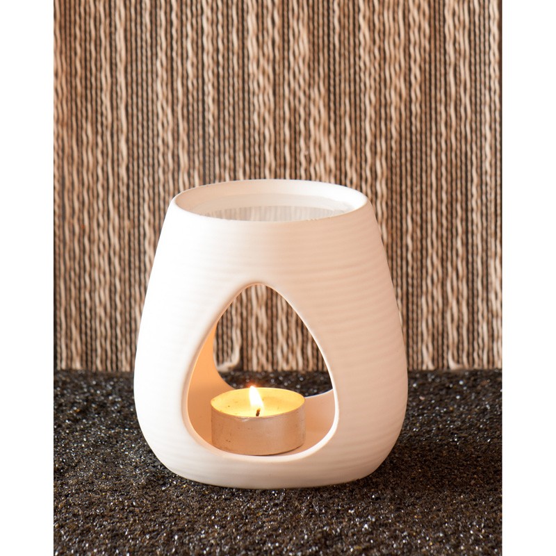 Duftlampe Keramik in weiss