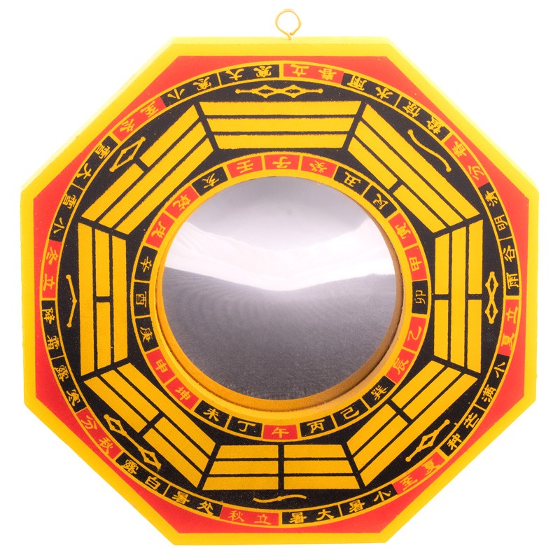 Feng Shui Bagua Spiegel konvex 15,5cm | zerstreuen negative Energien