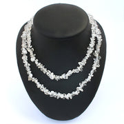 Splitterkette Bergkristall 85cm