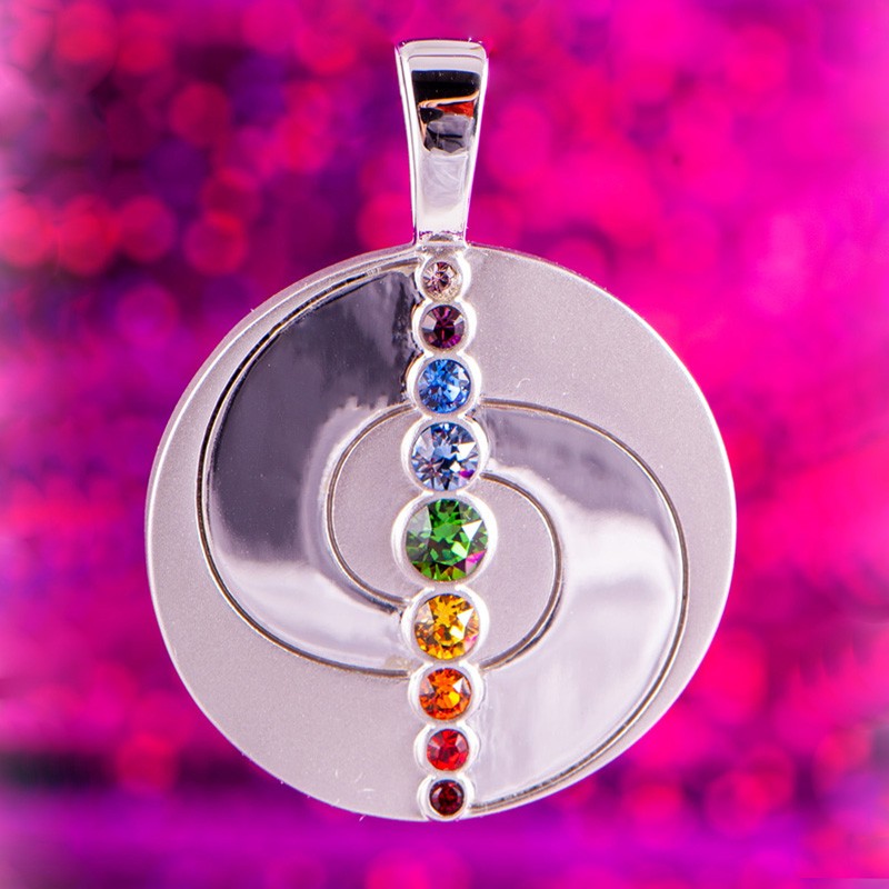 Chakra Balance Anhänger mit Swarovski Elements