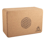 Yoga Korkblock Lebensblume Mandala gross