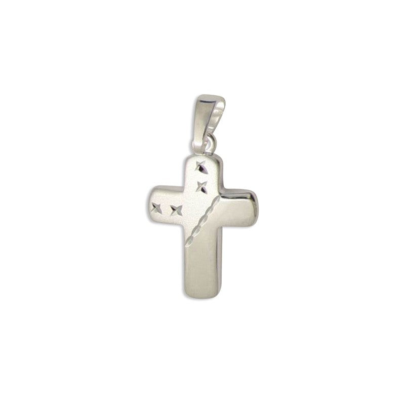 Anhänger - Taufkreuz Silber graviert