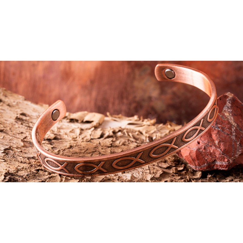 Kupfer Magnet Armreif Faith