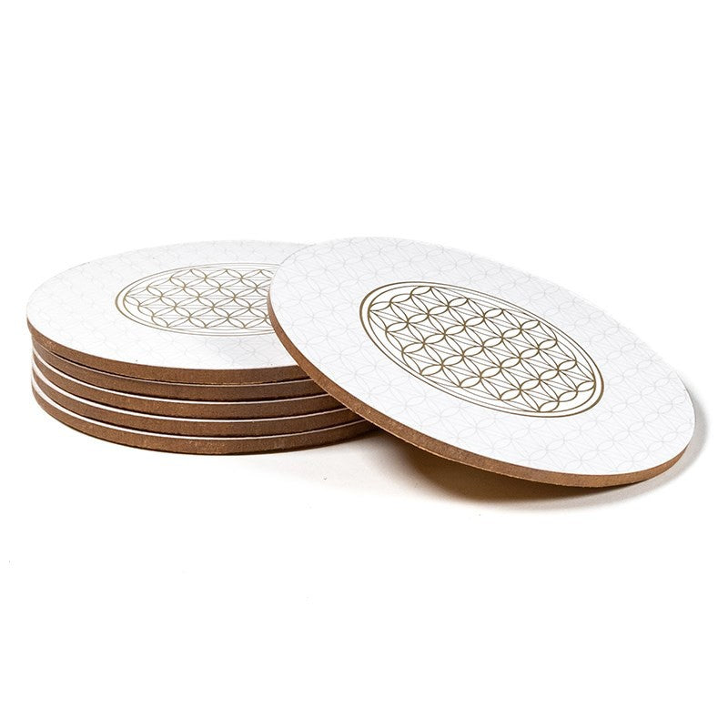 Untersetzer aus Holz MDF - Blume des Lebens