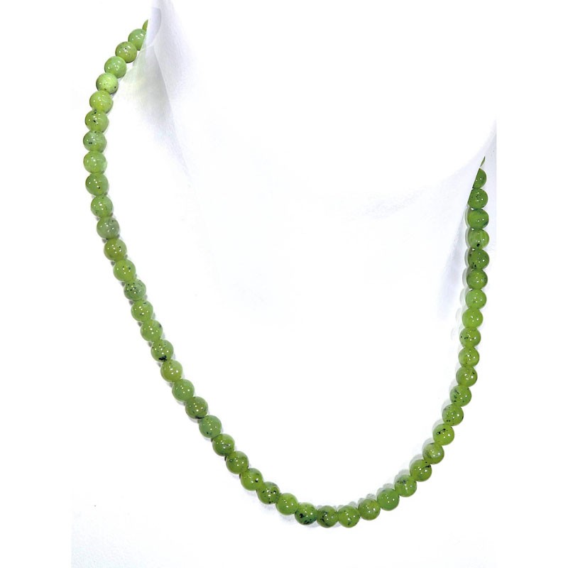 Halskette Jade Nephrit Kugeln 6mm