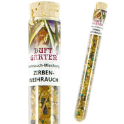 Weihrauchmischung im Glasröhrchen - Zirbenweihrauch (Arve)