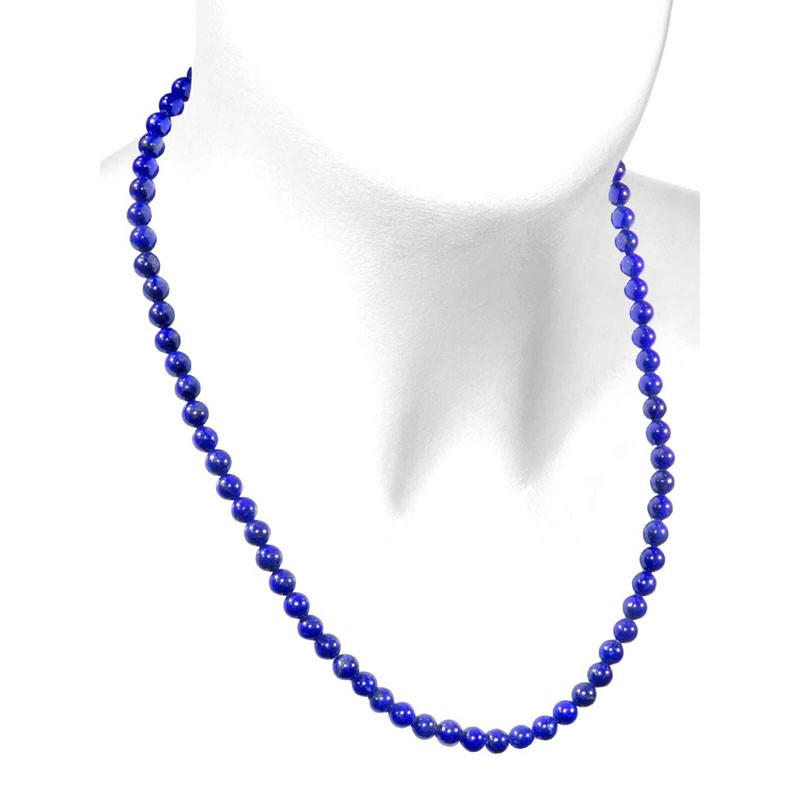 Halskette LapisLazuli Kugeln 6mm