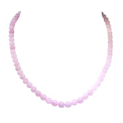 Halskette Rosenquarz Kugeln 6mm