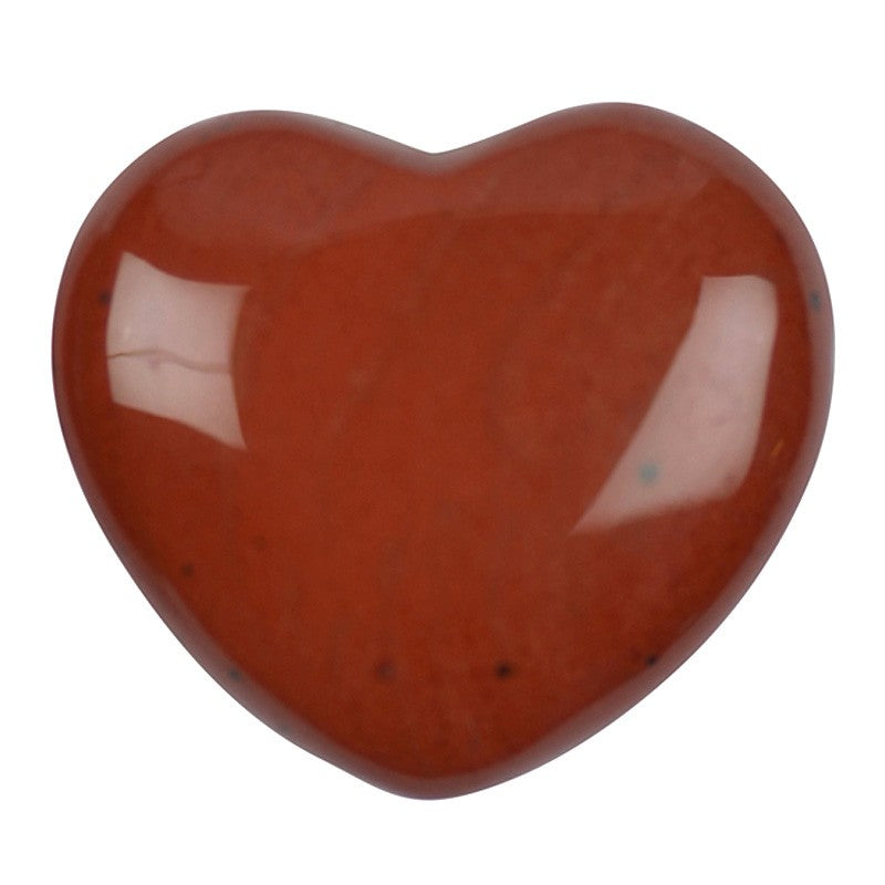 Edelstein Herz - Roter Jaspis 38mm