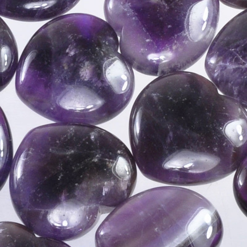 Edelstein Herz - Amethyst 40mm