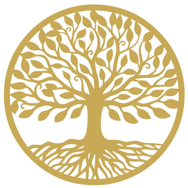 Aufkleber - Baum des Lebens golden