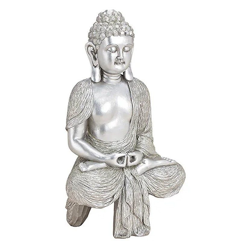 Buddha Figur silber