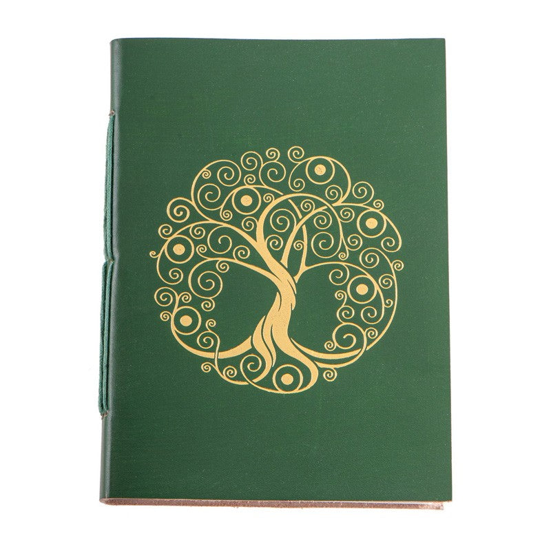 Schreibbuch grün mit dem Lebensbaum