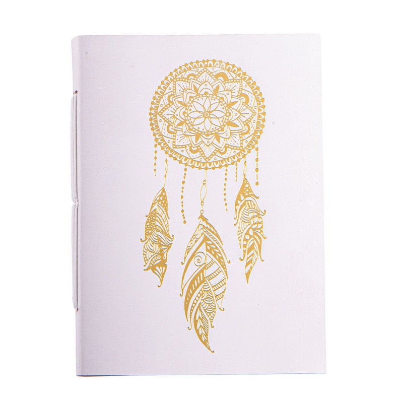 Schreibbuch weiss mit Traumfänger