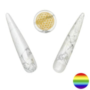 Edelstein-Balance® Meridian Massagegriffel - Magnesit - Set