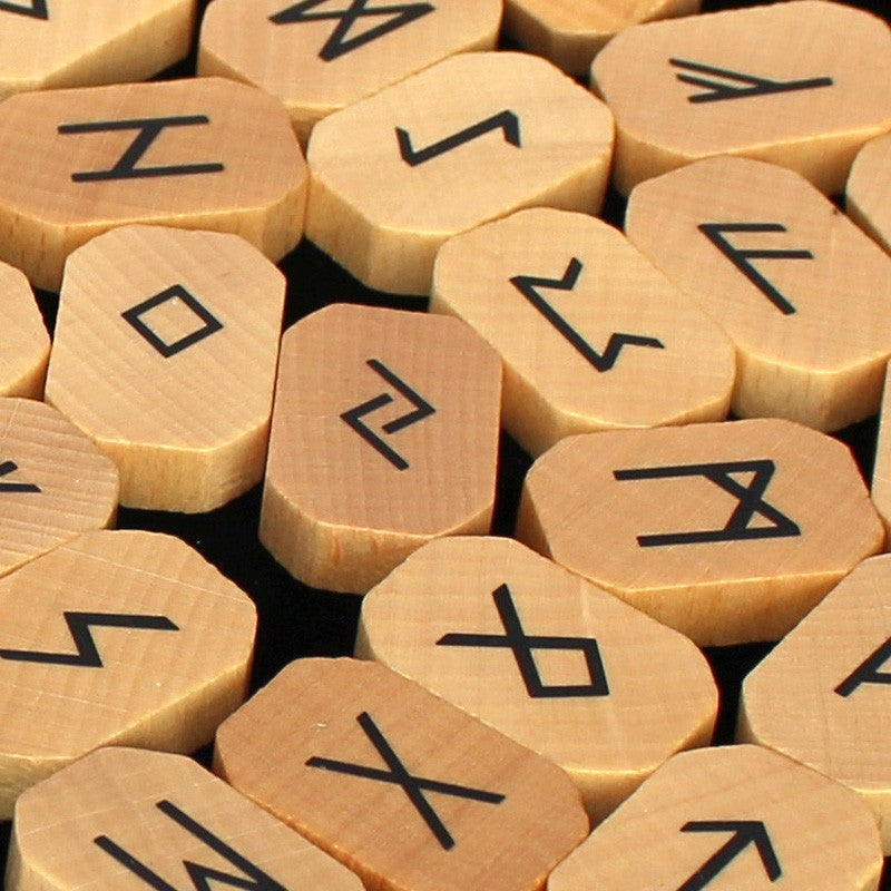 Buchenholz - Runen | im Samtbeutel mit Beschreibung