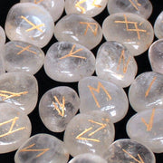 Bergkristall - Runen | im Samtbeutel mit Beschreibung