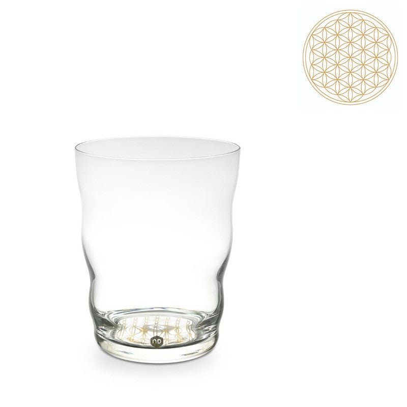 Jasmina Trinkglas goldene Lebensblume Nature's Design