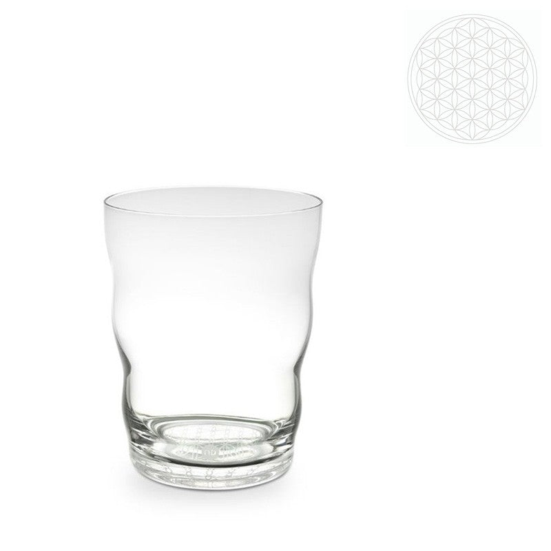 Jasmina Trinkglas weisse Lebensblume Nature's Design