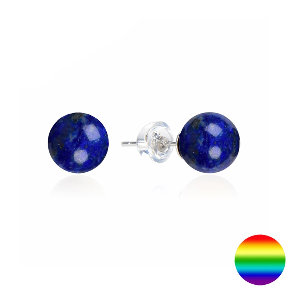 Ohrstecker LapisLazuli Kugel 6mm