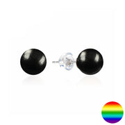 Ohrstecker - Schungit Kugel 6mm