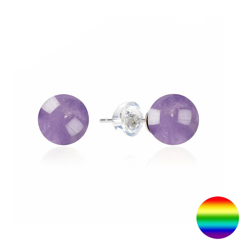 Ohrstecker Amethyst 6mm