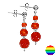 Ohrhänger Carneol Silber