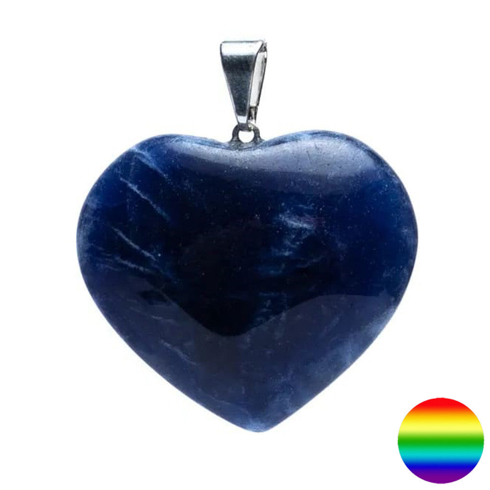Anhänger Herz Sodalith 25mm