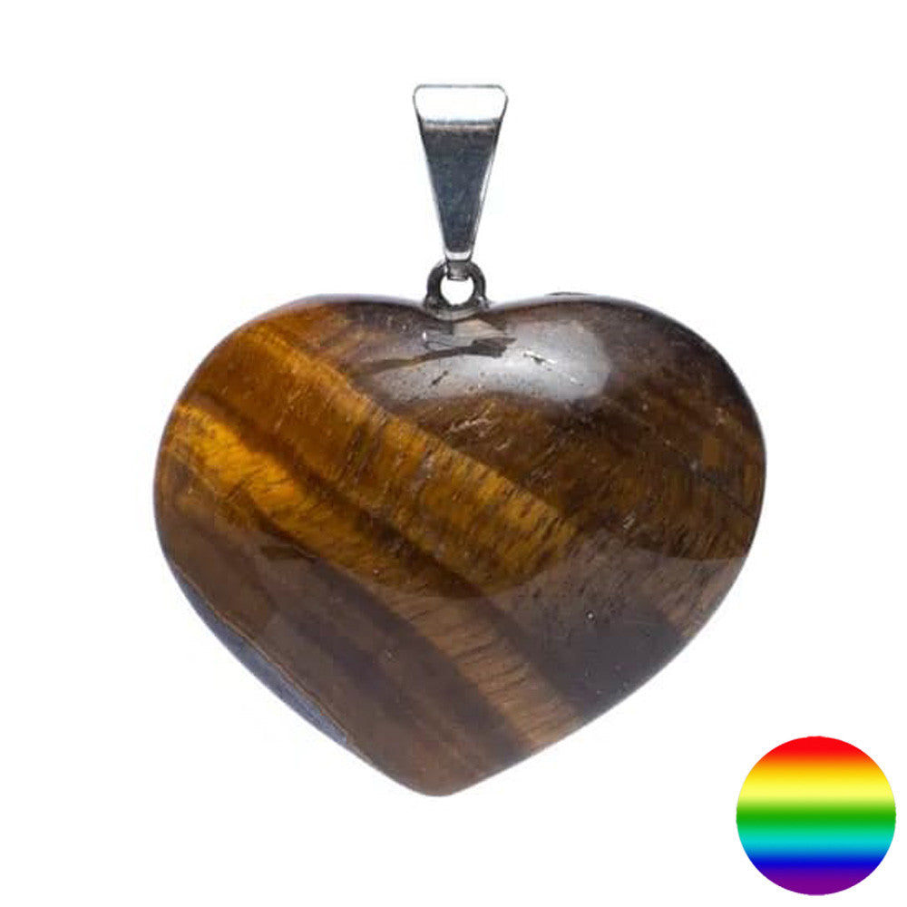 Anhänger Herz Tigerauge 20mm