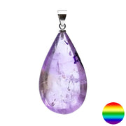 Edelstein-Anhänger Tropfen Amethyst 30mm