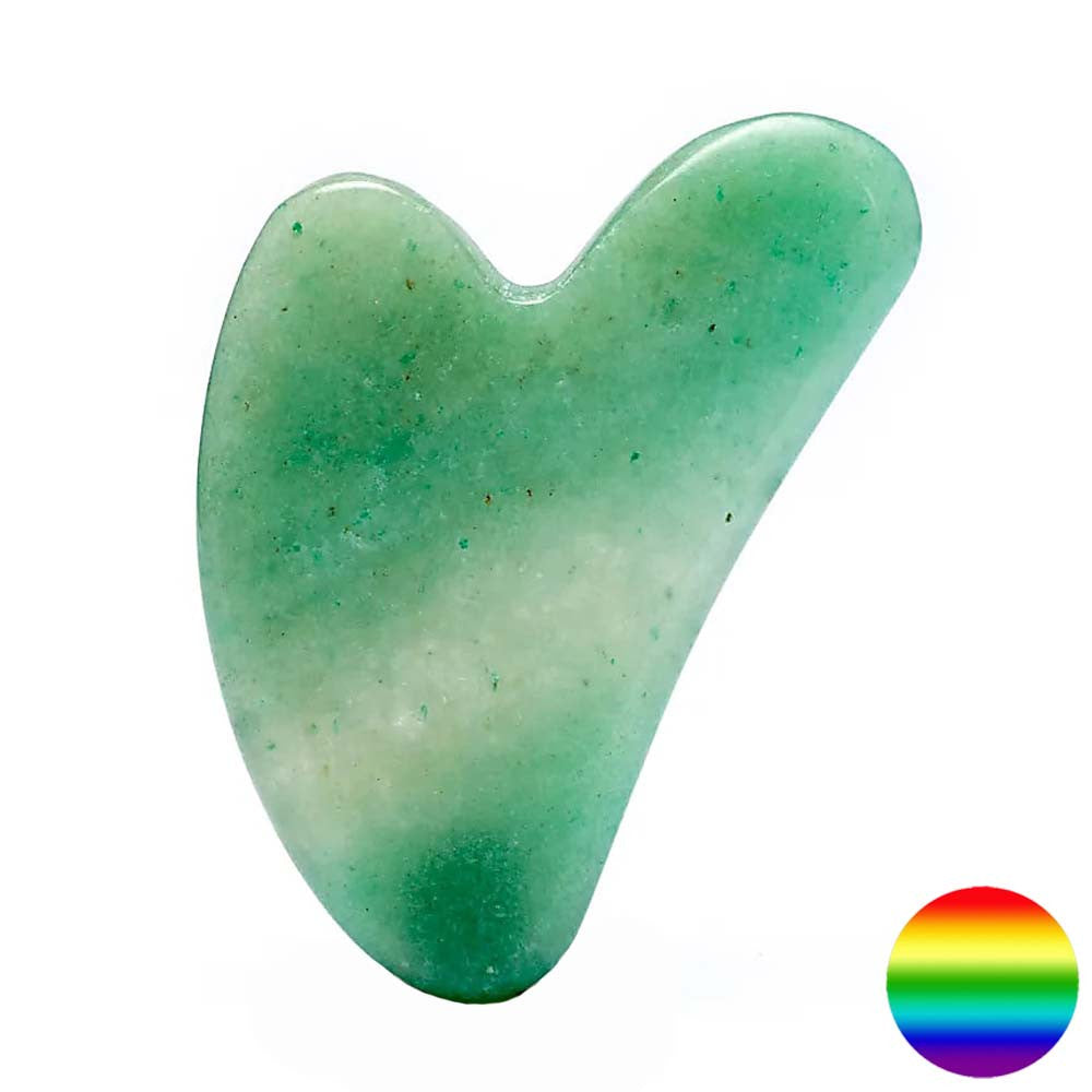 Gua Sha Massagestein Herz - Aventurin