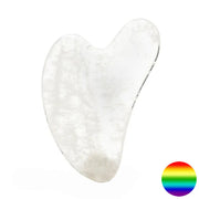 Gua Sha Massagestein Herz - Bergkristall