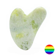 Gua Sha Massage Stein Herz - Jade