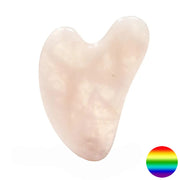 Gua Sha Massagestein Herz - Rosenquarz