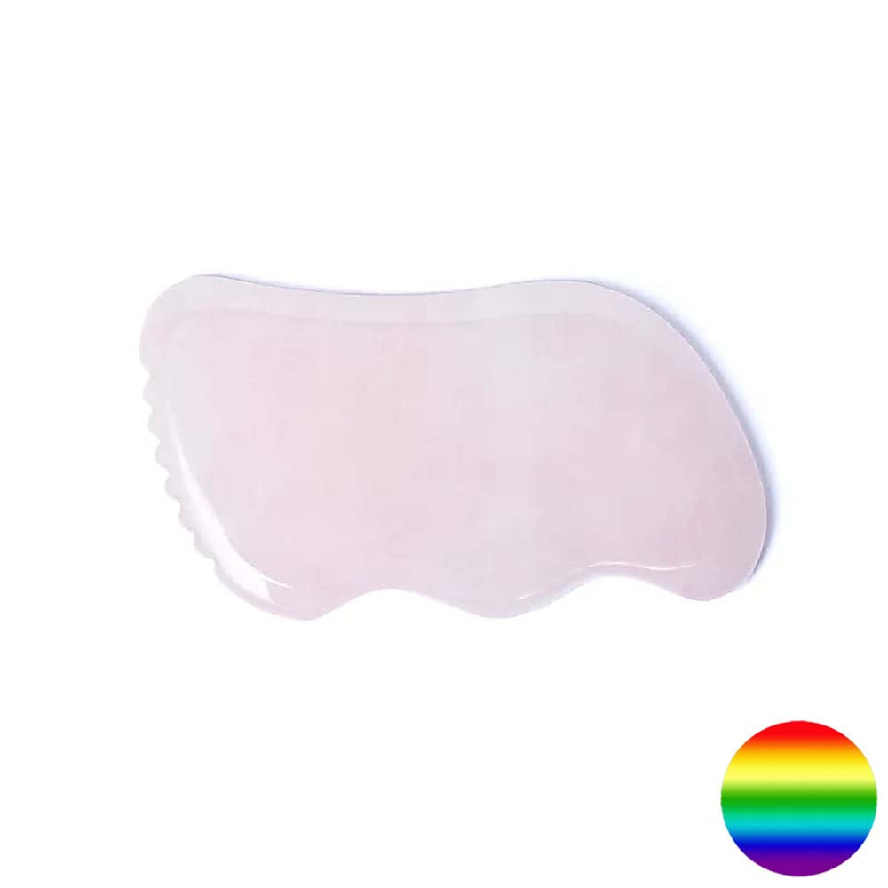 Gua Sha Massage Stein Welle - Rosenquarz