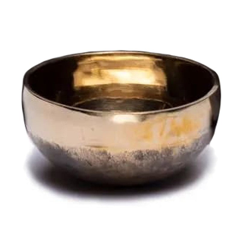 Klangschale Ishana schwarz-gold 14 cm 650 Gramm | bis Ø 49 cm erhältlich