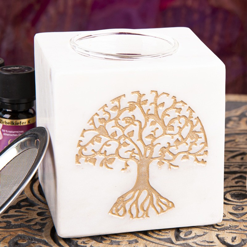 Duftlampe & Siebgefäss Baum des Lebens mit Sieb und Schale