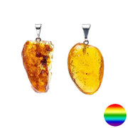 Edelstein-Anhänger - Bernstein natur