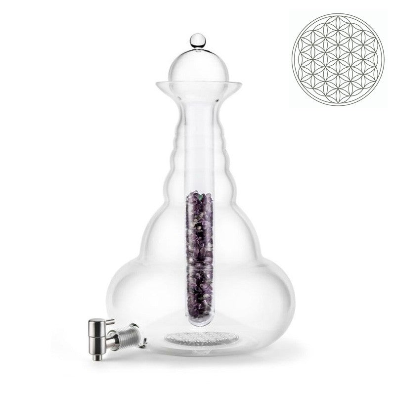 Karaffe Beauty 5 Liter Platine Lebensblume Natures