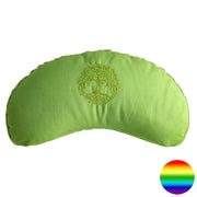 Meditations-Halbmondkissen - Baum des Lebens - grün