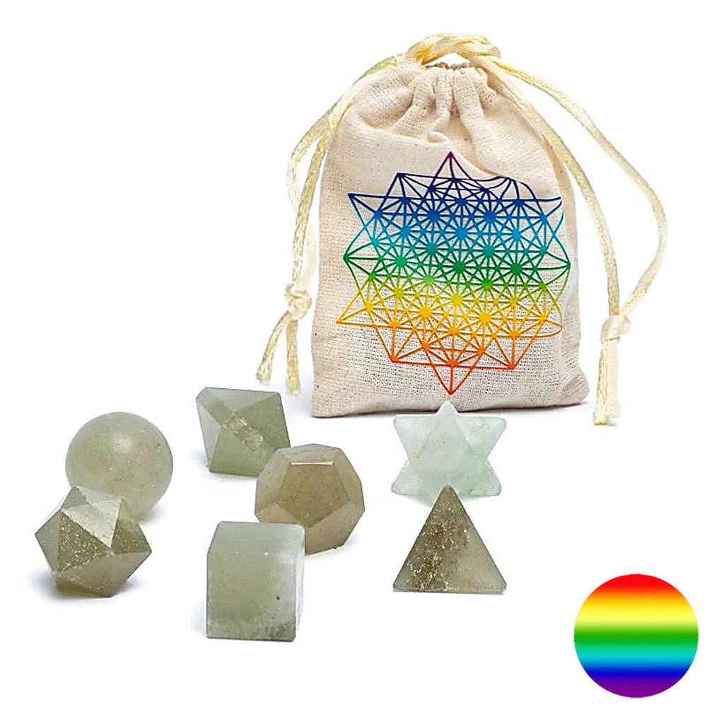 Heilige Geometrie-Set - 7-teilig |  Aventurin