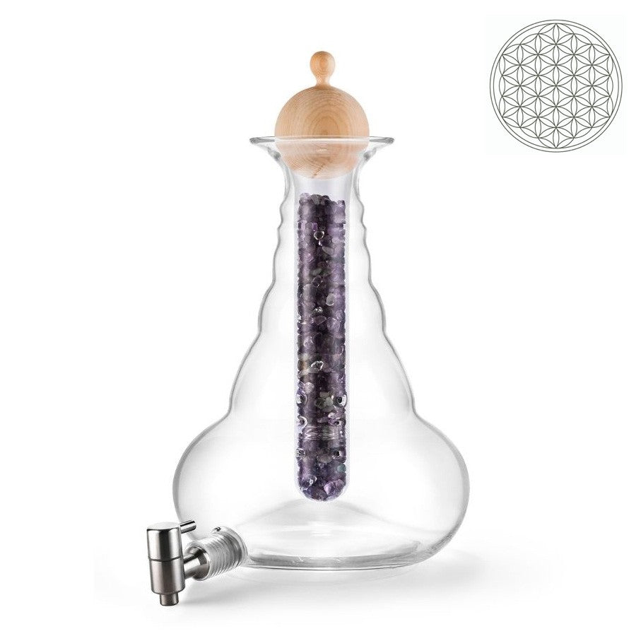 Karaffe Beauty 5 Liter Platine Lebensblume Natures